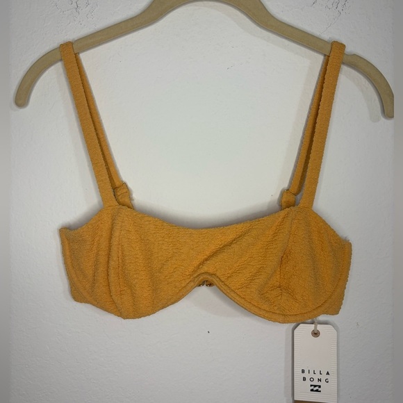 Billabong Yellow textured swim top - Picture 2 of 10